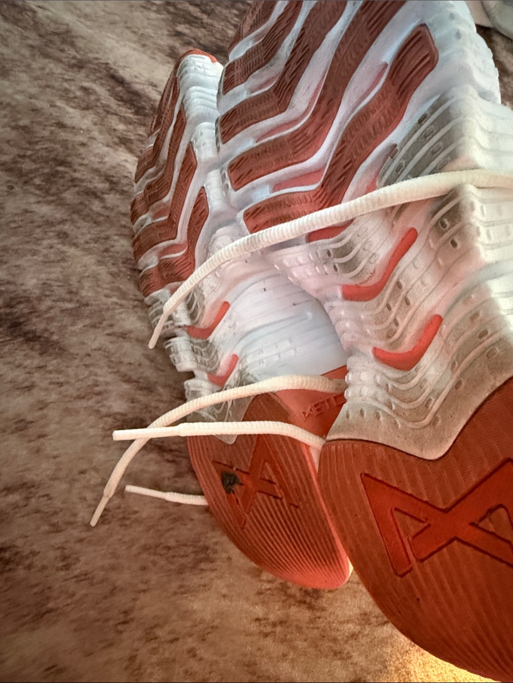 Nike White Sneakers with Coral Accents - Picture 5 of 5